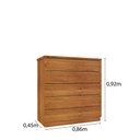 Ver imagem 3 de Cômoda Premium 5 Gavetas:cinamomo