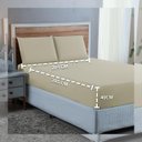 Ver imagem 4 de Jogo Cama Super King 300 Fios 4 Peças Lençol com Virol de Algodão:palha