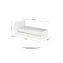 Ver imagem 5 de Bicama Solteiro com Baú Mika Espresso Móveis