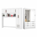 Ver imagem 1 de Guarda Roupa Casal Modulado Sevilha Plus Carioca Móveis Branco