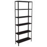 Estante Aço 6 Prateleiras Livros Cozinha Quarto Eaf013 Preto - 1