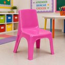 Ver imagem 1 de Cadeira Infantil Rosa Cadeirinha Estudo Meninas Banqueta com Encosto Multiuso Empilhavel Escola Quar
