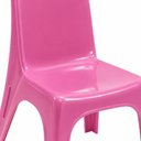 Ver imagem 3 de Cadeira Infantil Rosa Cadeirinha Estudo Meninas Banqueta com Encosto Multiuso Empilhavel Escola Quar