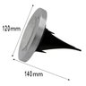 Kit 8 Refletor Solar Jardim Aço Inox 8w Sensor Claridade - 2