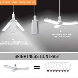 Lâmpada Luminária LED 45W Pétalas Dobrável Ultra Brilhante - 4 Lâmpada Luminária LED 45W Pétalas Dobrável Ultra Brilhante - 4