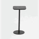 Ver imagem 2 de Mesa de Apoio Tokka - Tampo Ebano - Base Aço Carbono - Altura 50cm