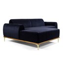 Ver imagem 5 de Sofá com Chaise Cocie 3 Lugares Fixo 230cm Azul Marinho Sal Móveis