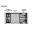 Ver imagem 4 de Cesto Escorredor Inox 3 Módulos para Cuba Calha Úmida