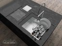 Ver imagem 2 de Cesto Escorredor Inox 3 Módulos para Cuba Calha Úmida 42,3cm