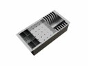 Ver imagem 1 de Cesto Escorredor Inox 3 Módulos para Cuba Calha Úmida 42,3cm