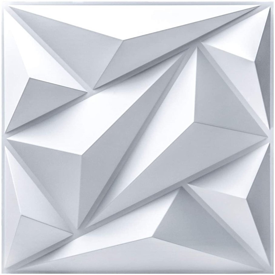 KIT 32 Placas 3D PVC Decoração Revestimento de Parede e Teto (8m²) - DIAMOND - 3