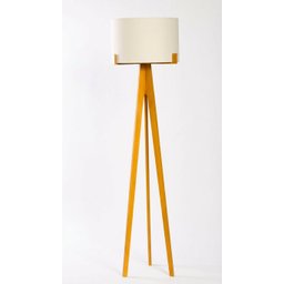 Luminária Coluna de Piso Áustria Desmontável em Madeira com Cupula para Sala Quartos - 4 Luminária Coluna de Piso Áustria Desmontável em Madeira com Cupula para Sala Quartos - 4