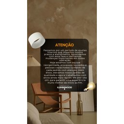 Luminária Coluna de Piso Áustria Desmontável em Madeira com Cupula para Sala Quartos - 2 Luminária Coluna de Piso Áustria Desmontável em Madeira com Cupula para Sala Quartos - 2