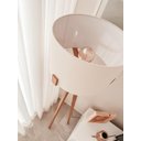 Ver imagem 2 de Luminária Coluna de Piso Áustria Desmontável em Madeira com Cupula para Sala Quartos