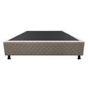Ver imagem 5 de Base Box para Cama Casal 138x188cm Liz S05 Suede Bordado Bege - Mpozenato
