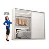 Guarda-Roupa Casal com Espelho 2 Portas de Correr Belgrado Espresso Móveis Flex Color - 4