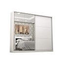 Ver imagem 2 de Guarda-Roupa Casal com Espelho 2 Portas de Correr Belgrado Espresso Móveis Flex Color