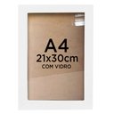 Ver imagem 1 de Moldura Quadro A4 21x30 Diploma Certificado Foto com Vidro - Várias Cores