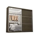Ver imagem 2 de Guarda-Roupa Casal com Espelho 2 Portas de Correr Belgrado Espresso Móveis Flex Color