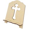 Kit 6 suporte porta bíblia mdf P cruz vazada arte religiosa - 1