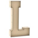 Ver imagem 2 de Letra L mdf tipo caixa 60cm altura centro duplo reforçado