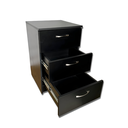 Ver imagem 4 de Gaveteiro 3 Gavetas Mdf com 2 Compartimentos Secretos, Gaveta Secreta - Preto