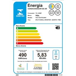 Ar Condicionado Split Tcl T-pro 2.0 Inverter 12.000 Btus - 2