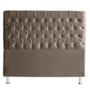 Ver imagem 1 de Cabeceira de Cama Box Estrela Queen 160 Cm Suede Botão Cristal Capuccino do Lar Móveis e Decora