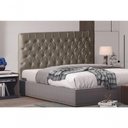 Ver imagem 2 de Cabeceira de Cama Box Estrela Queen 160 Cm Suede Botão Cristal Capuccino do Lar Móveis e Decora