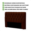 Ver imagem 2 de Cabeceira Cama Casal Box Estofada 1,4m Quarto Suede Istambul:marrom