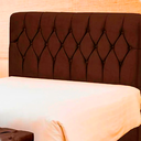 Ver imagem 4 de Cabeceira Cama Casal Box Estofada 1,4m Quarto Suede Istambul:marrom