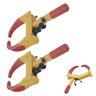 Trava de Pneu Universal Kit 2 Uni Bloqueador de Roda Moto Carro Antifurto Roubo Seguranca Reboque Ve - 2