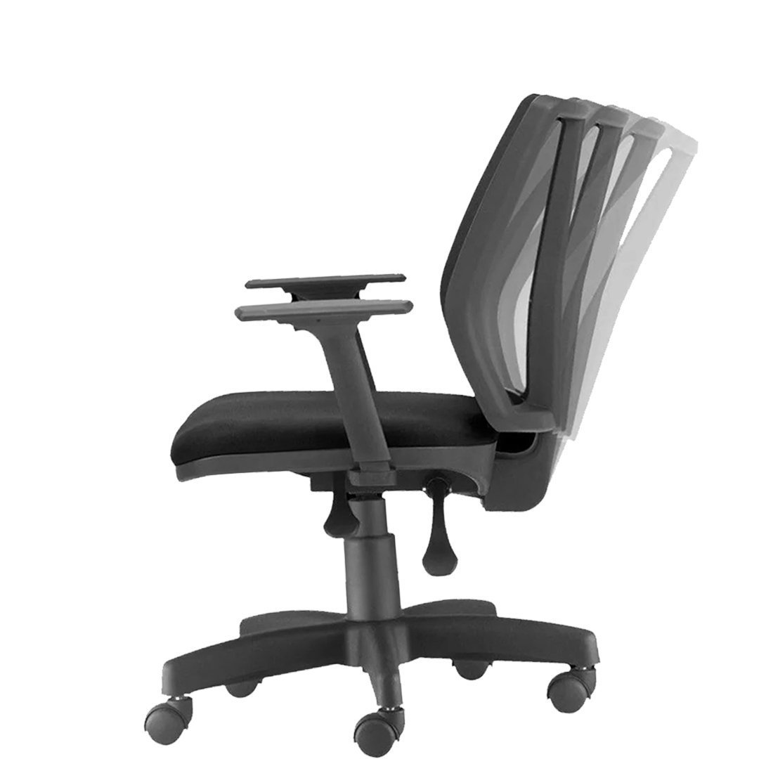 Cadeira para Escritório Addit Diretor Telada Cor Preta - 2406 - 1
