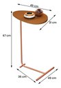 Ver imagem 5 de Mesa de Canto Orgânica Alamanda Off White/dourado - Jb Bechara