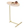 Mesa de Canto Orgânica Alamanda Off White/dourado - Jb Bechara - 2