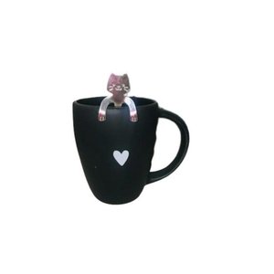 Caneca Fosca 300ml + Colher Gatinho Inox