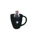 Ver imagem 1 de Caneca Fosca 300ml + Colher Gatinho Inox