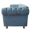 Ver imagem 3 de Sofá Chesterfield Capitone Luis XV Suede Petróleo 2M / Decoracao , sala tv estar, recepção