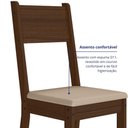 Ver imagem 7 de Kit 4 Cadeiras de Jantar Milano MDF Bege Base Amêndoa Pallazio