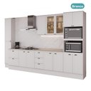 Ver imagem 5 de Cozinha Completa com Balcão Milla Luna Smart 13 Portas 5 Gavetas MDF Branco Móveis Carraro