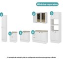 Ver mais imagens de Cozinha Completa com Balcão Milla Luna Smart 13 Portas 5 Gavetas MDF Branco Móveis Carraro