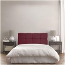 Ver imagem 6 de Cabeceira King 1,95m Nina Suede - Pallazio Cor Marsala