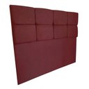 Ver imagem 3 de Cabeceira King 1,95m Nina Suede - Pallazio Cor Marsala