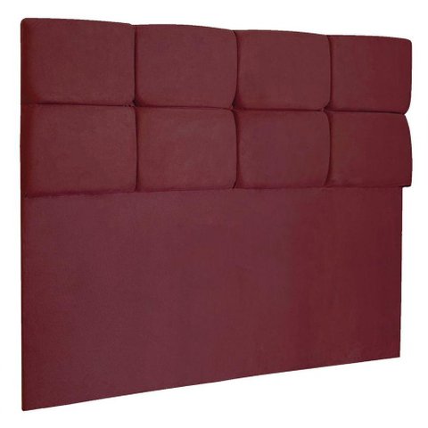 Cabeceira King 1,95m Nina Suede - Pallazio Cor Marsala