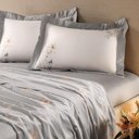 Ver imagem 2 de Jogo de Cama Queen Altenburg Cetim 300 Fios Flor de Lírio