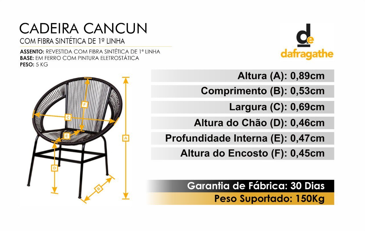 Cadeira Cancun Branca - 2
