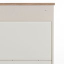 Ver imagem 6 de Sapateira Kaki 2 Portas 1 Gaveta 88 Cm X 35 Cm Tauari / Off White