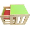 Kit Mesa e Cadeira Cubo Montessoriano Infantil Escola - 1