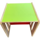 Ver imagem 3 de Kit Mesa e Cadeira Cubo Montessoriano Infantil Escola
