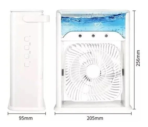 Top Mini Climatizador de Ar Umidificador Ventilador Refrigeração - Ótimo para Pequenos Ambientes:ver - 5